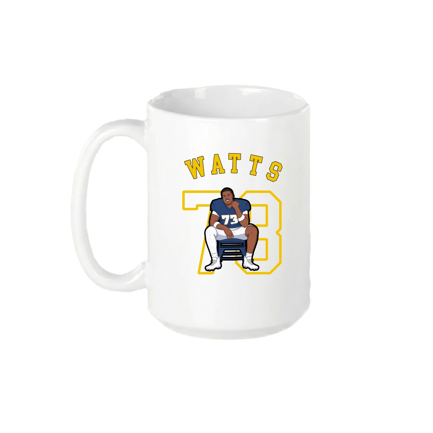 15oz Coffee Mug — Shirsey Arch in White