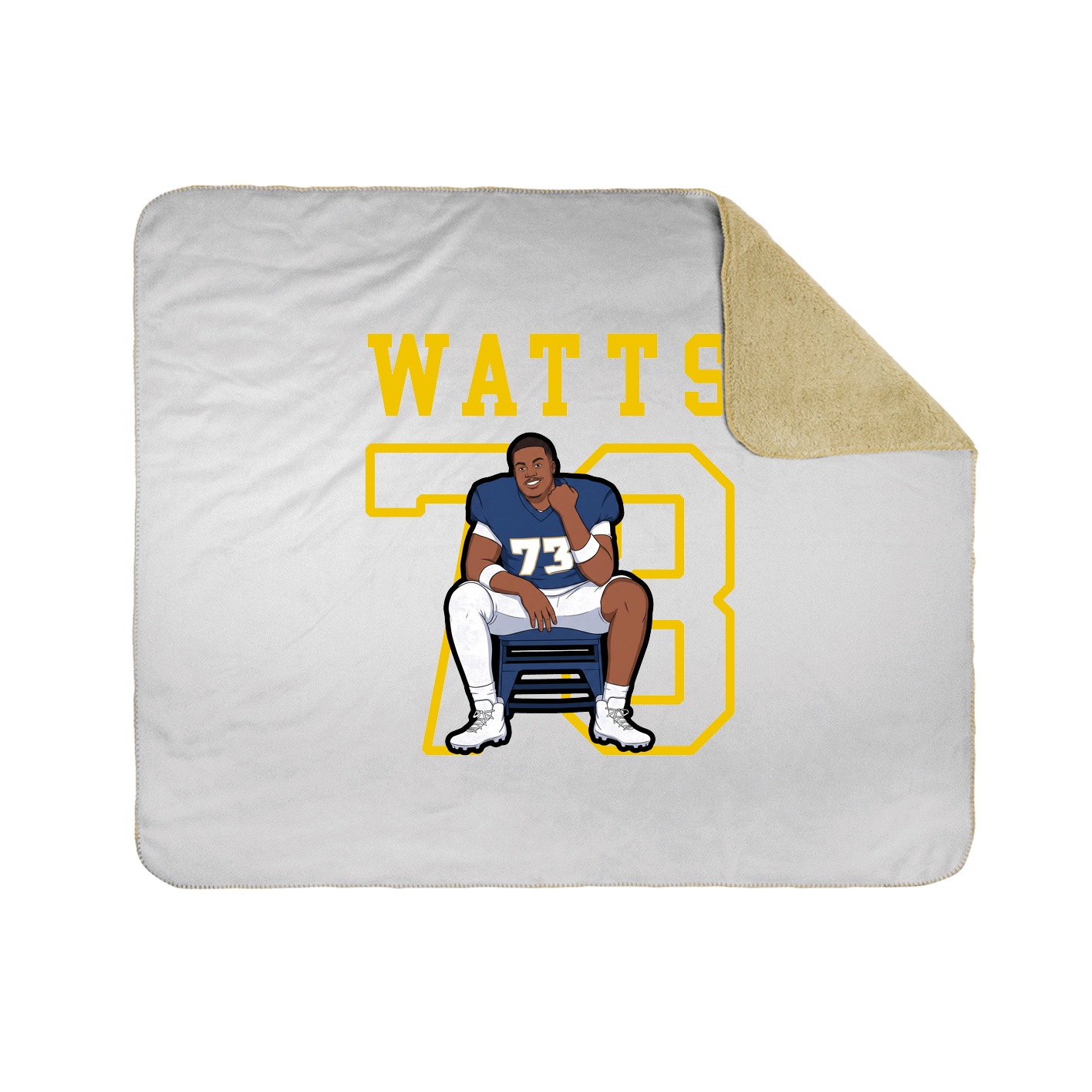 Throw Blanket — Shirsey in White