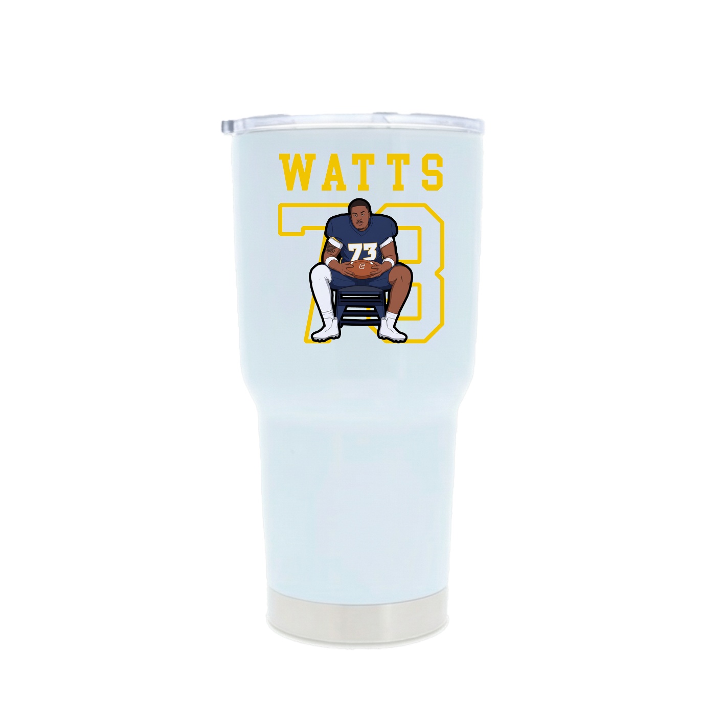 30oz Stainless Steel Tumbler — Shirsey in White