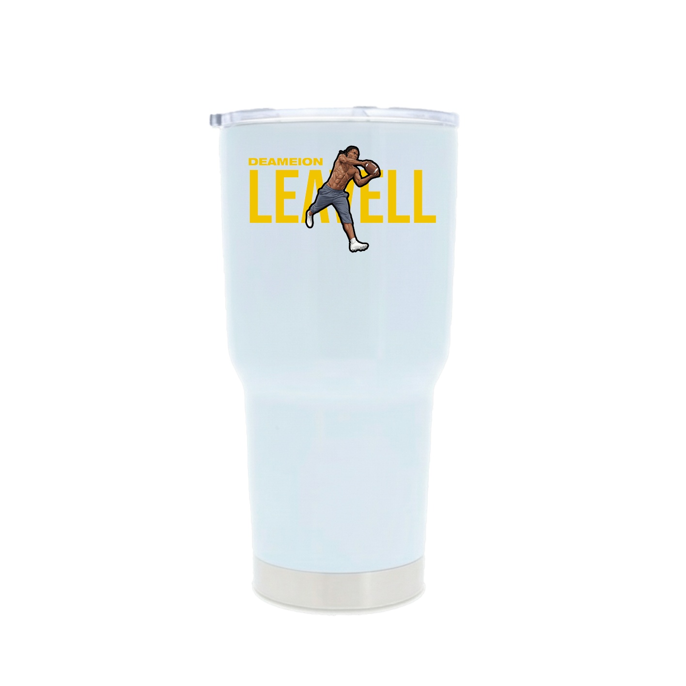 30oz Stainless Steel Tumbler — Player Name in White