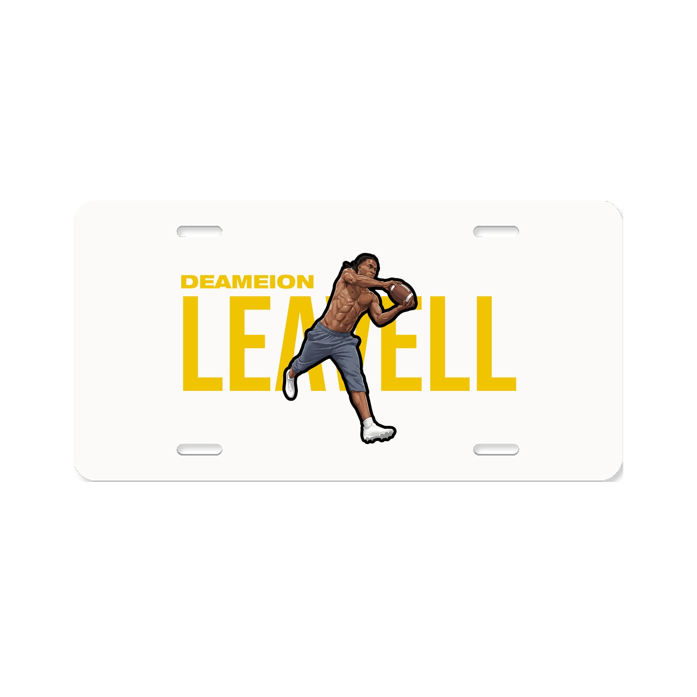 License Plate — Player Name in Classic