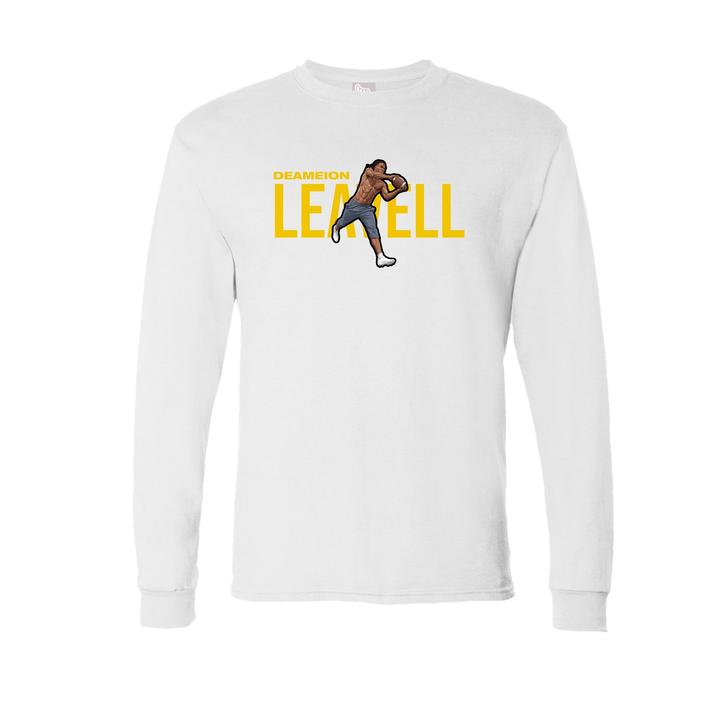Long Sleeve Tee — Player Name in White