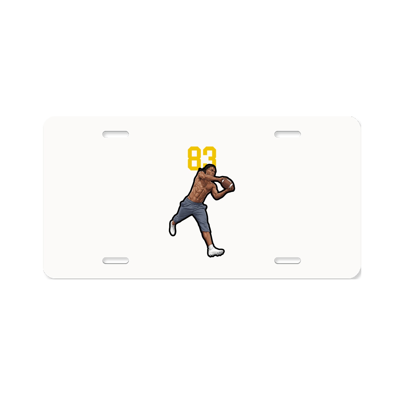 License Plate — Number Top in Classic