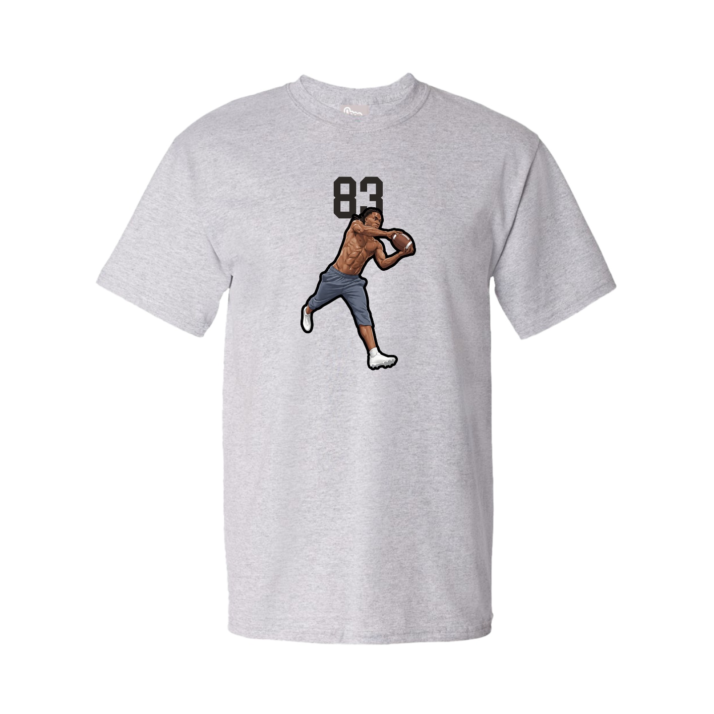 Youth Tee — Number Top in Grey
