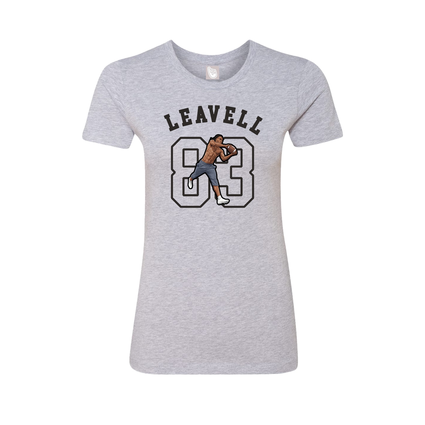 Fitted Women's Tee — Shirsey Arch in Grey