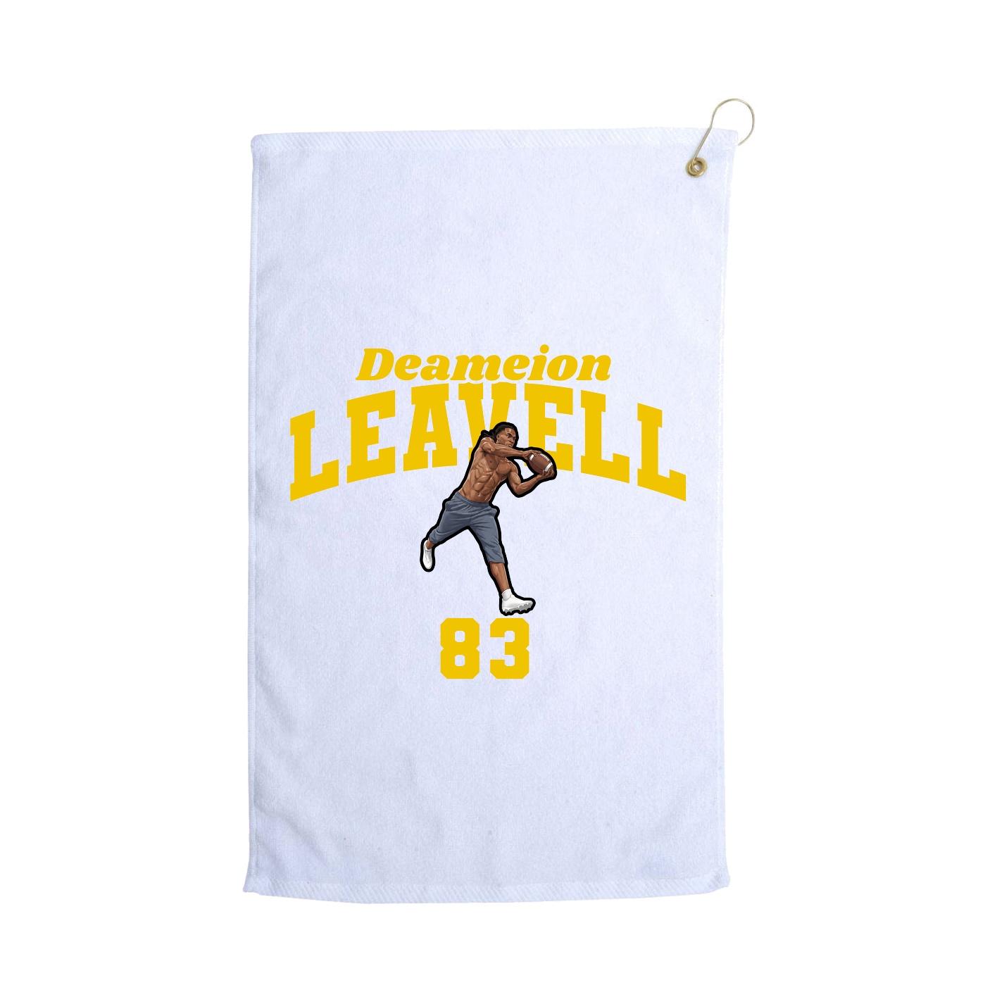 Golf Towel — Signature Arch in White