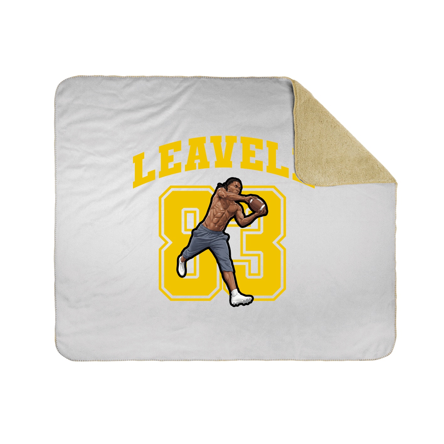 Throw Blanket — Number in White