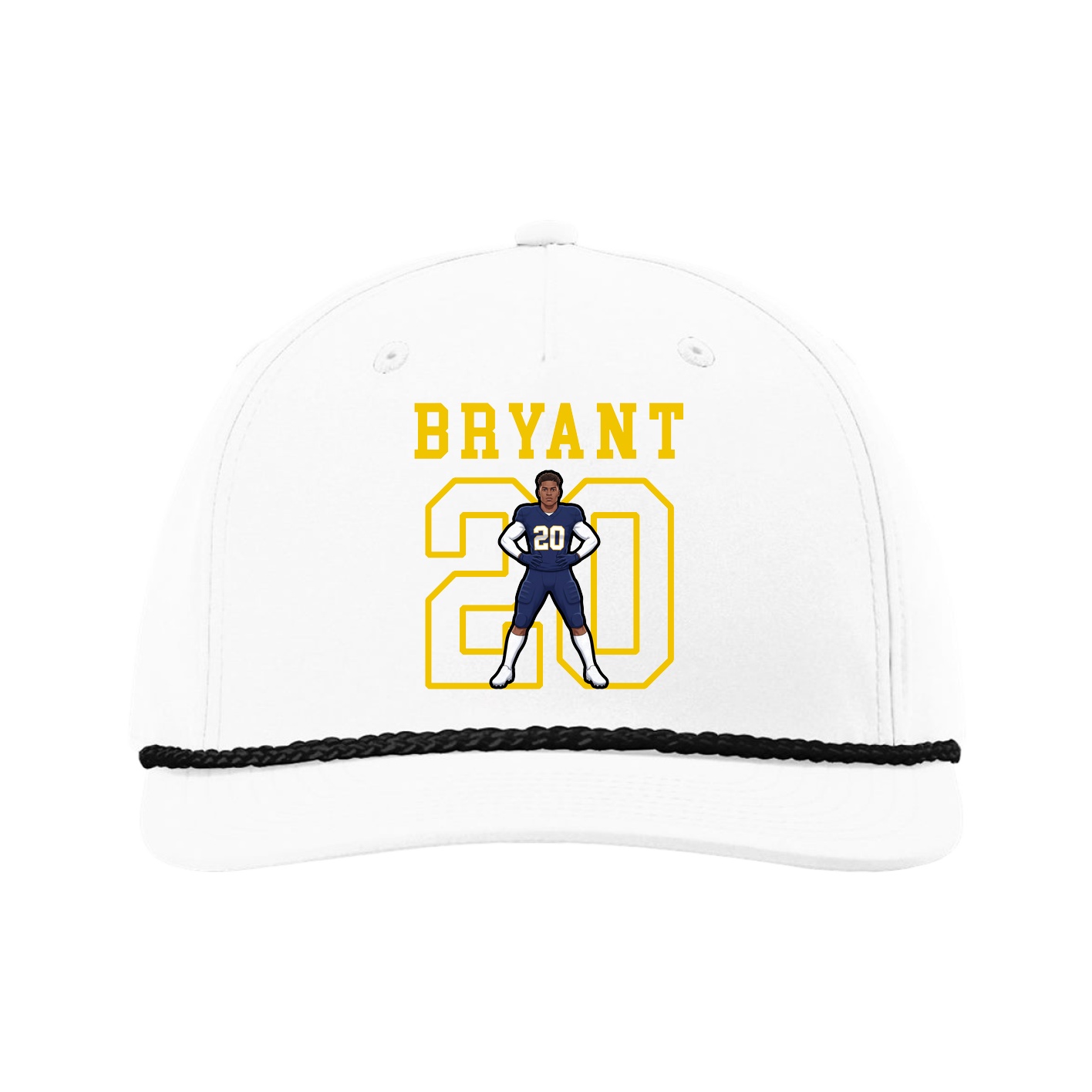 Five-Panel Classic Rope Cap — Shirsey in White