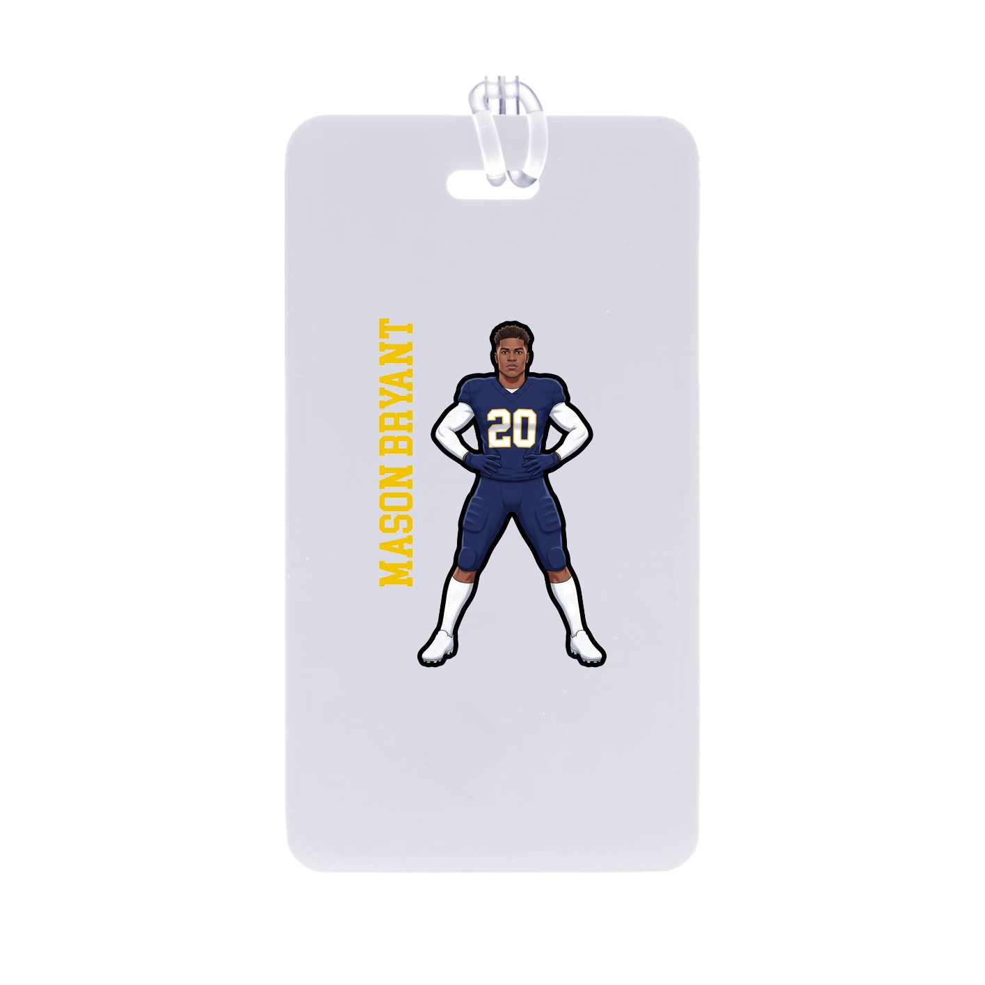 Bag Tag — Name Vertical in Classic