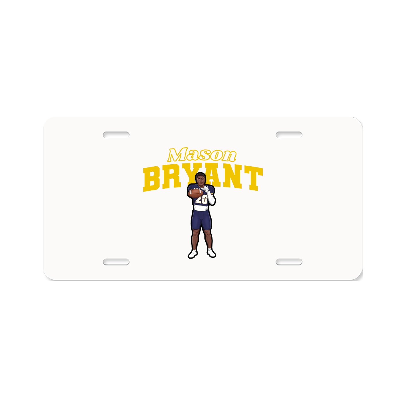 License Plate — Name Arch in Classic