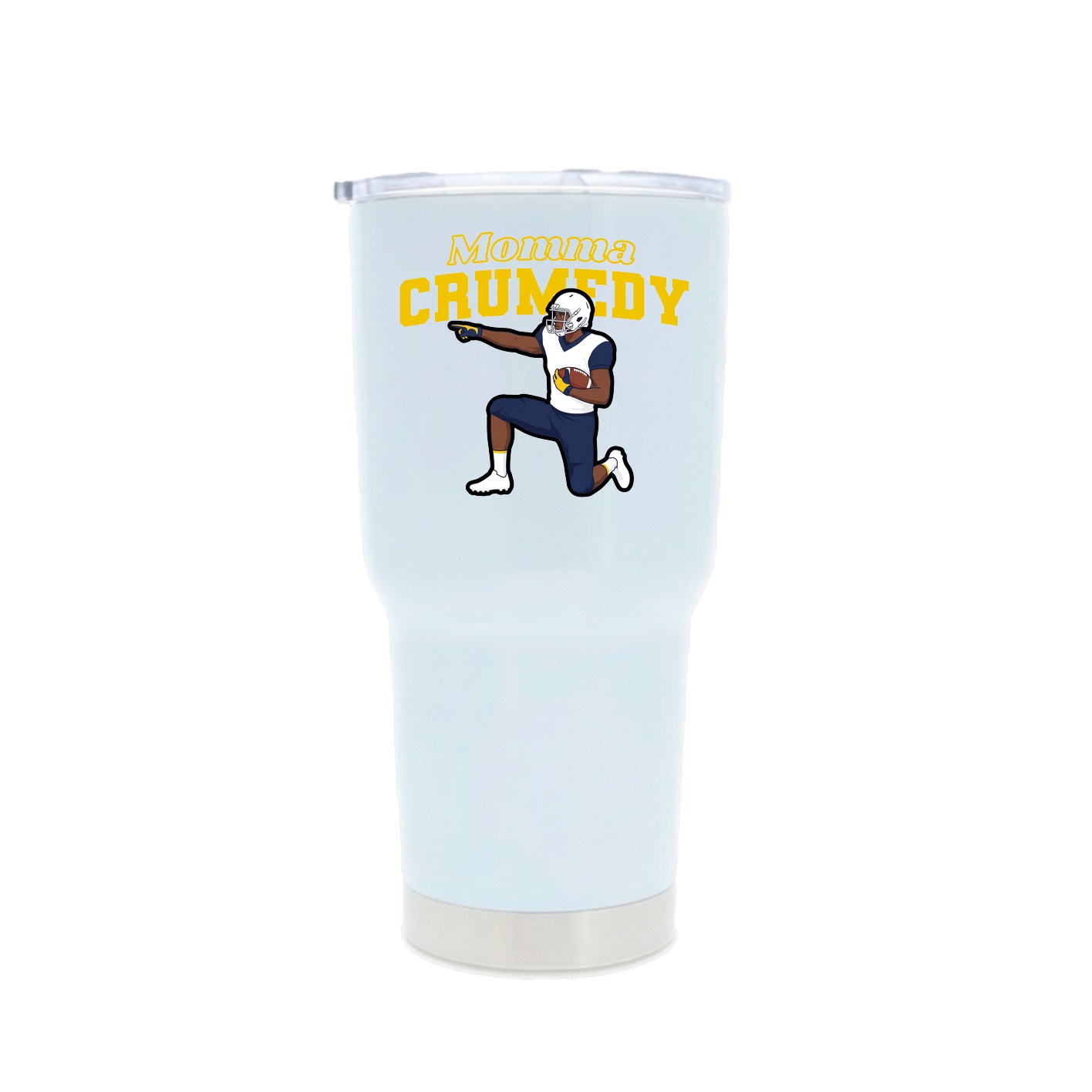 30oz Stainless Steel Tumbler — Mothers Day Block in White