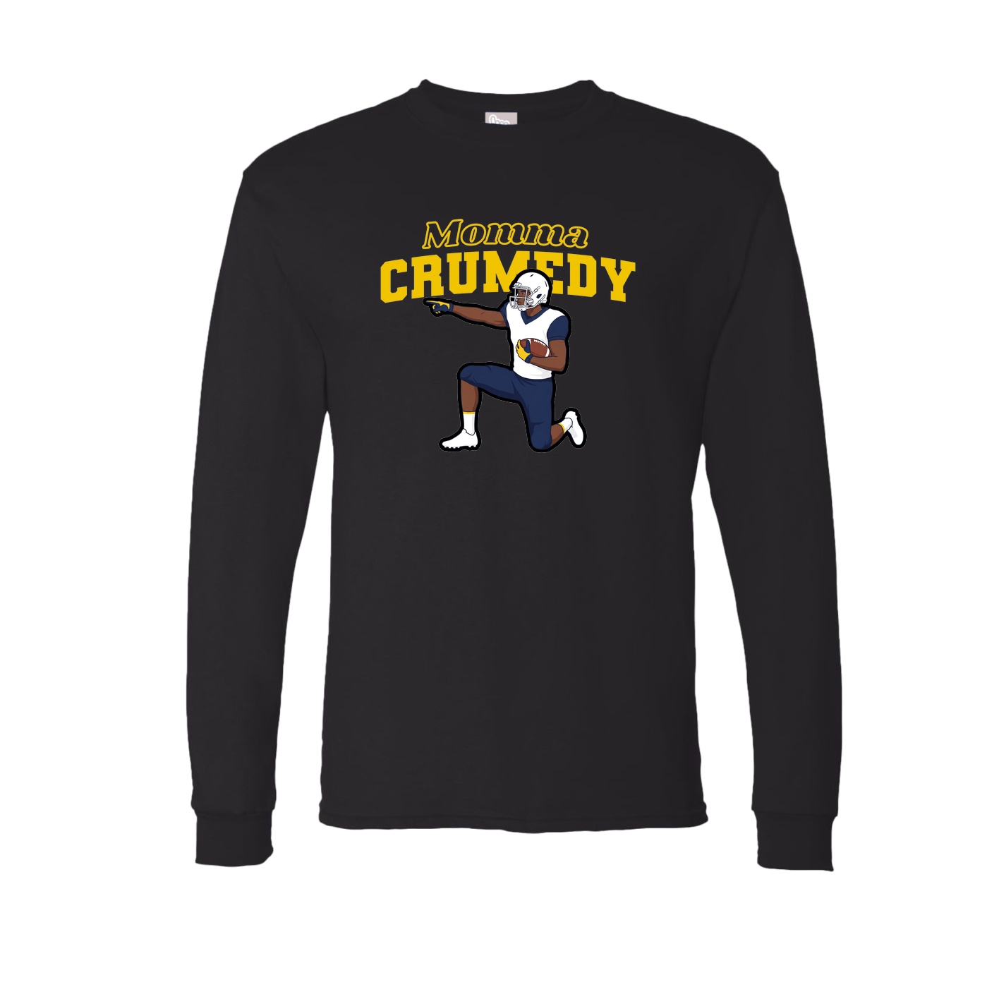 Long Sleeve Tee — Mothers Day Block in Black