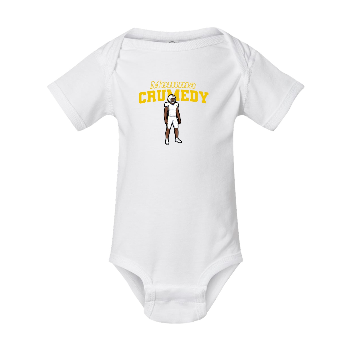 Baby Onesie — Mothers Day Block in White