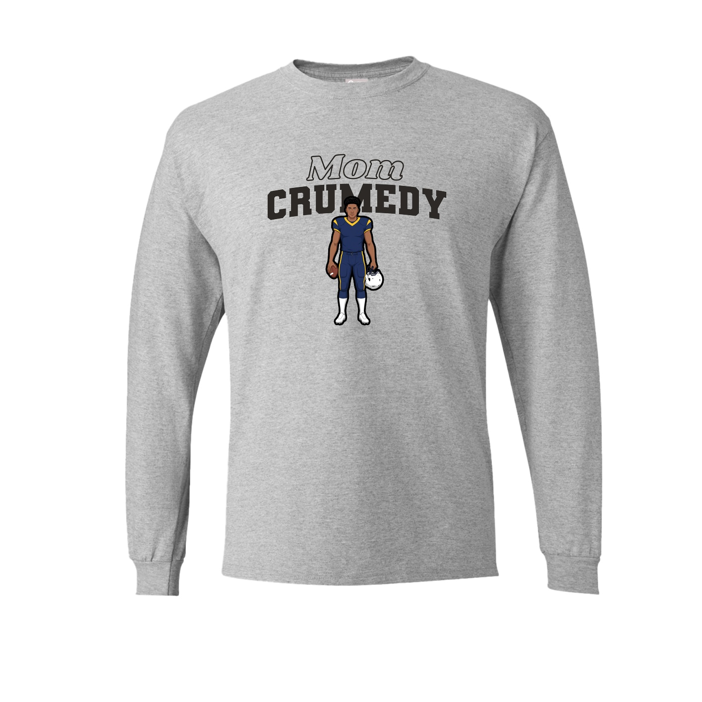 Long Sleeve Tee — Mothers Day Block in Grey