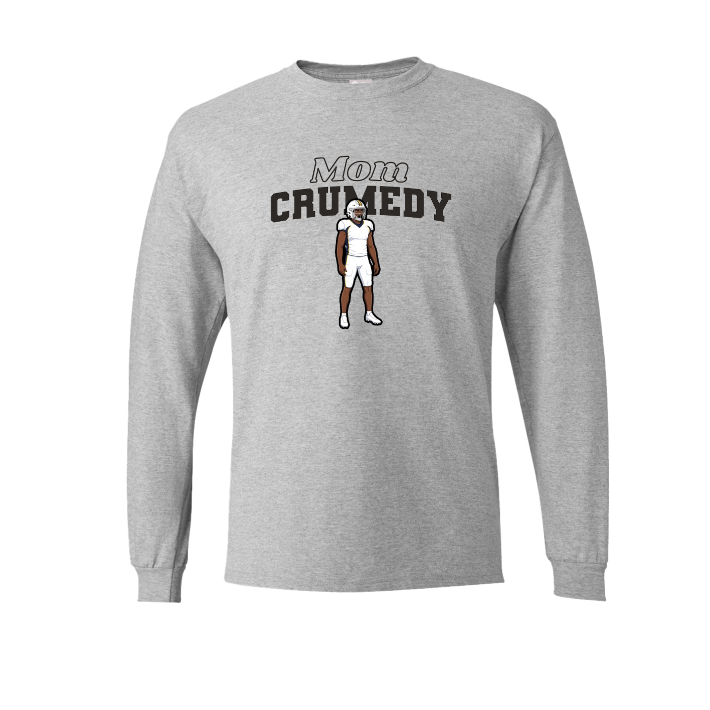 Long Sleeve Tee — Mothers Day Block in Grey