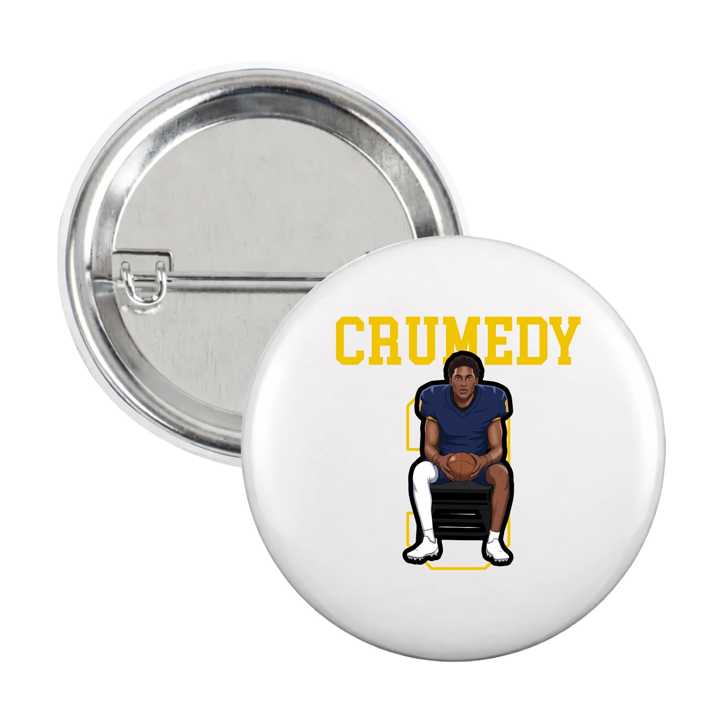 Game Day Button — Shirsey in White