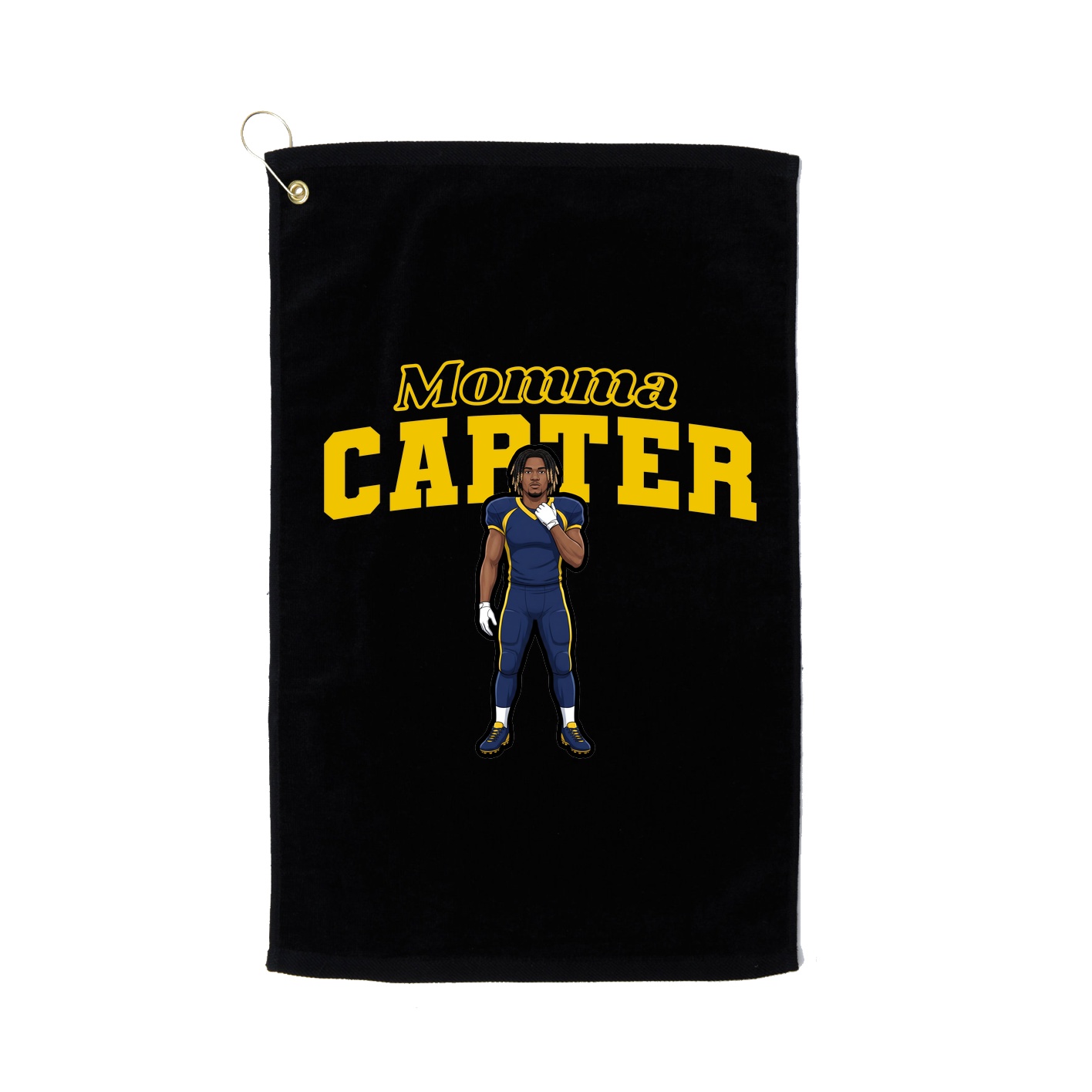 Golf Towel — Mothers Day Block in Black