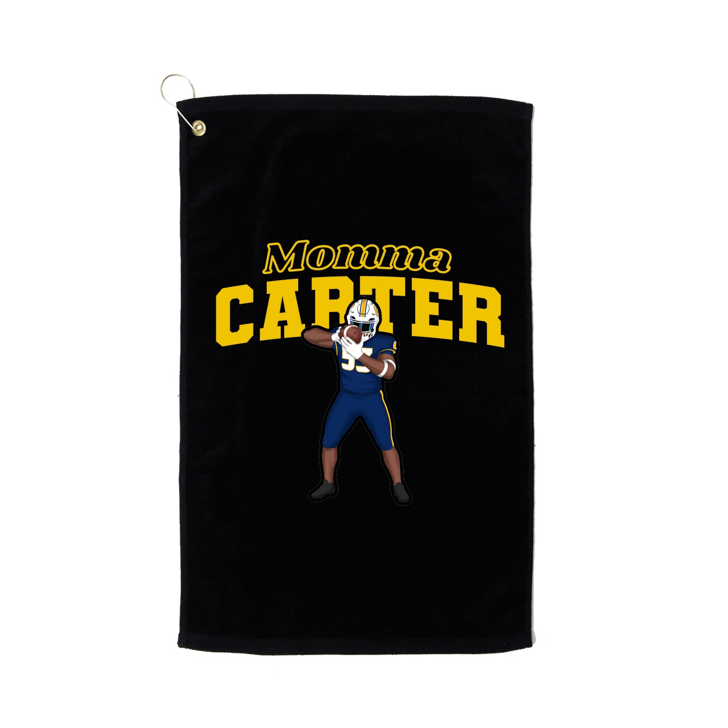 Golf Towel — Mothers Day Block in Black
