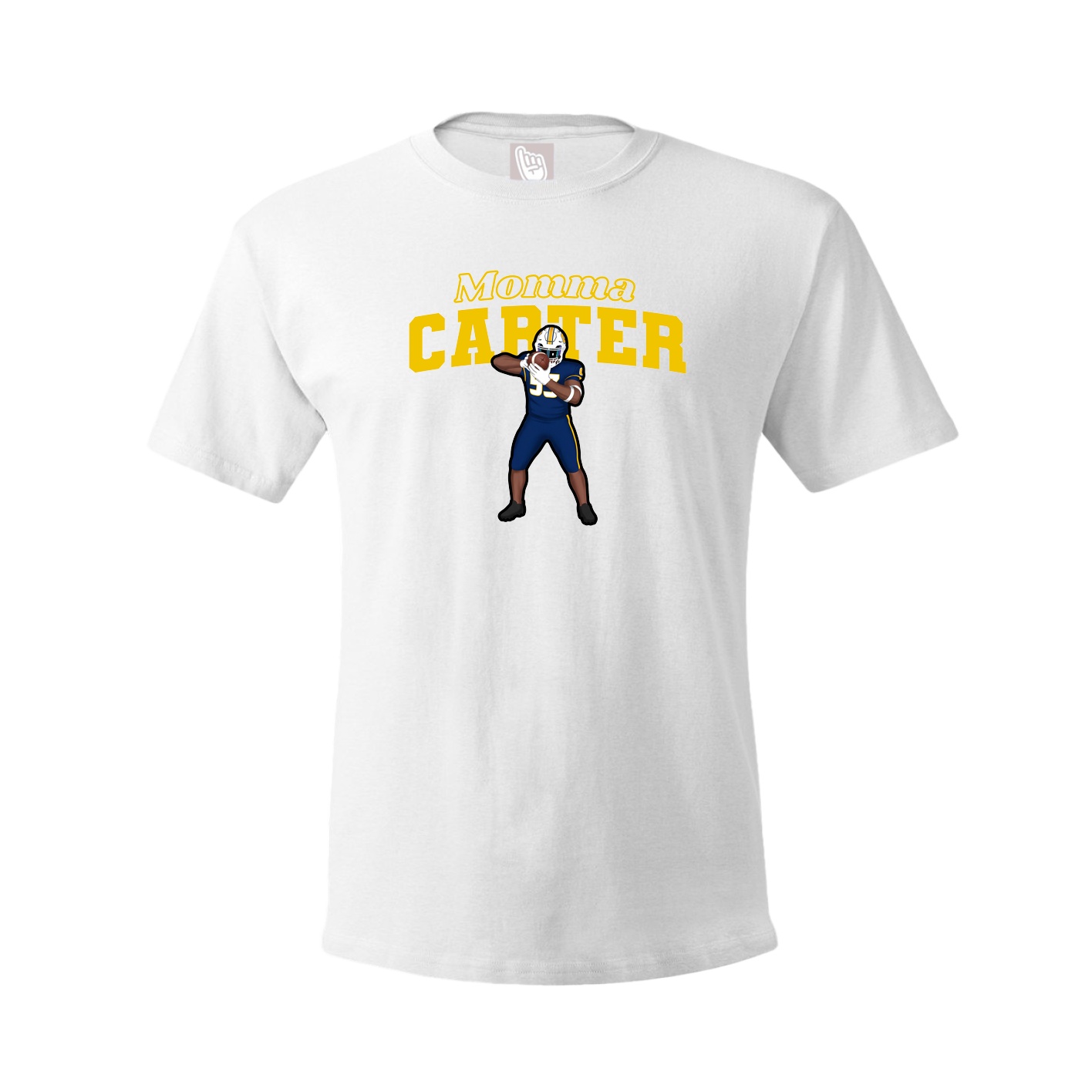 Youth Tee — Mothers Day Block in White