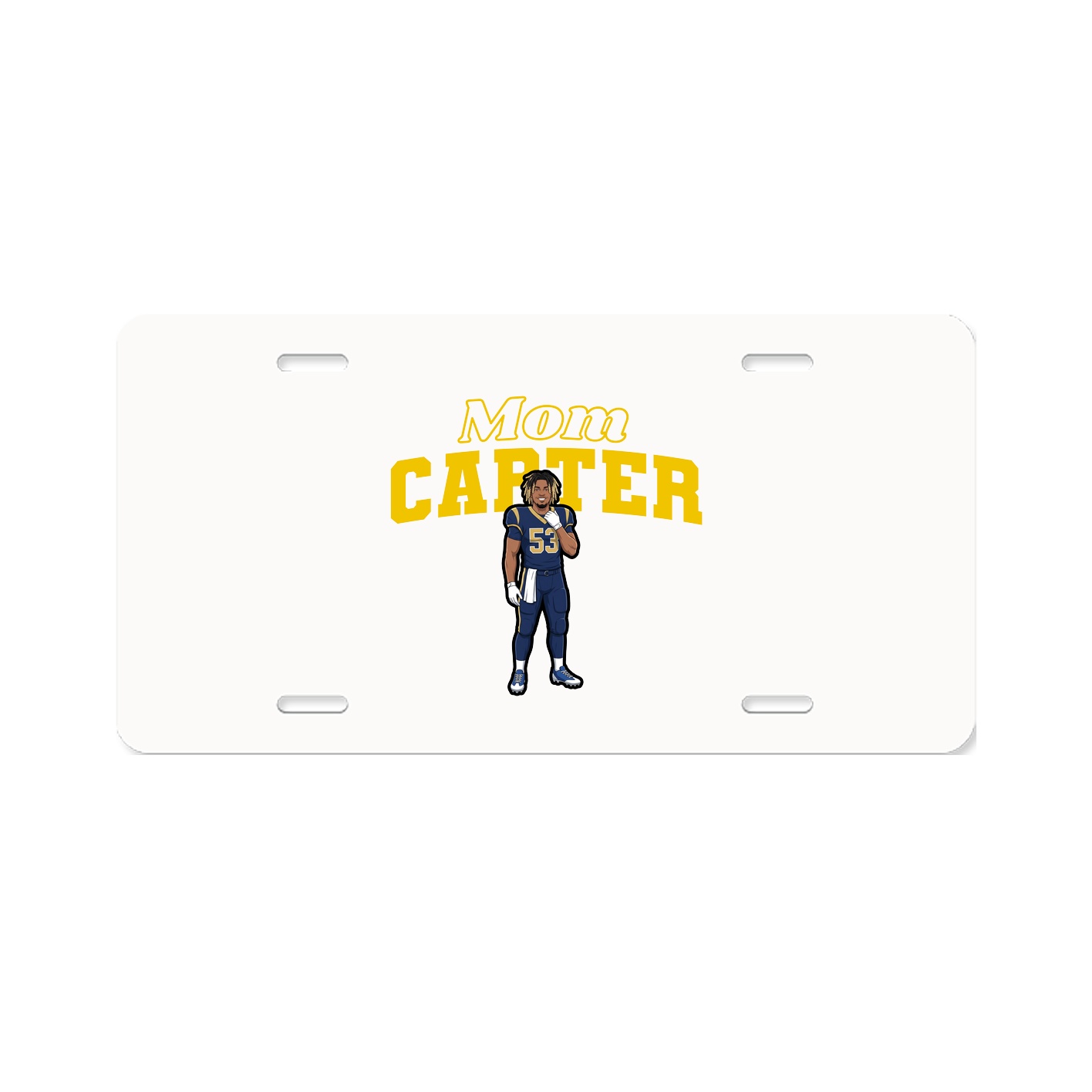 License Plate — Mothers Day Block in Classic
