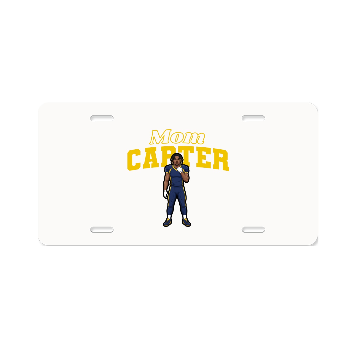 License Plate — Mothers Day Block in Classic