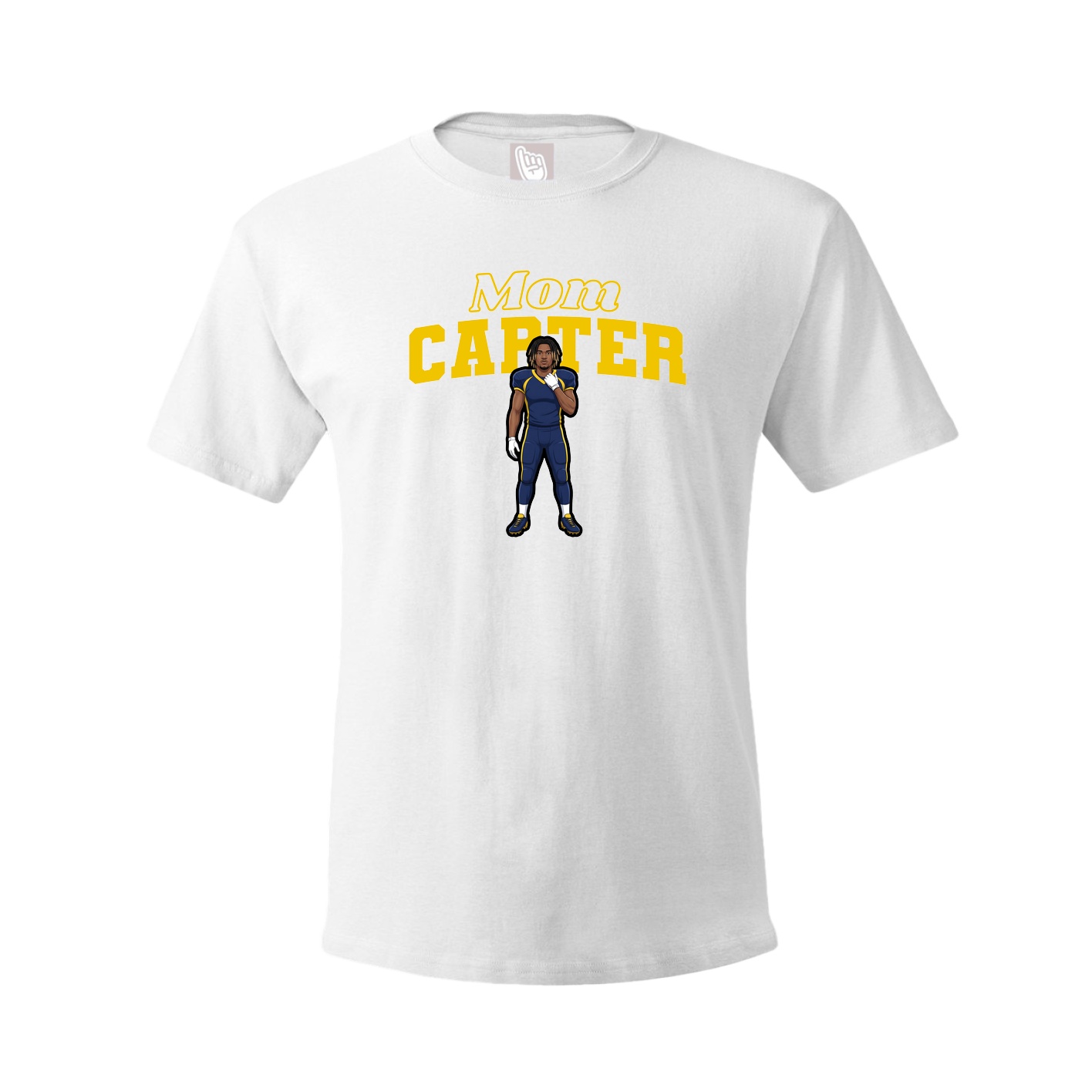 Tee — Mothers Day Block in White