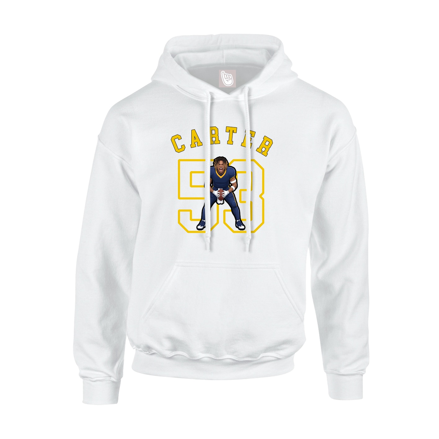 Hoodie — Shirsey Arch in White