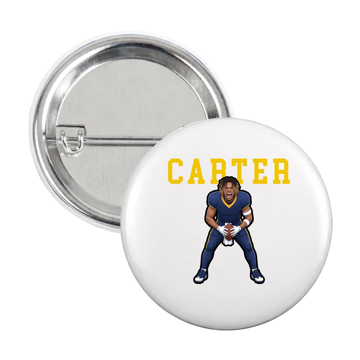 Game Day Button — Shirsey in White