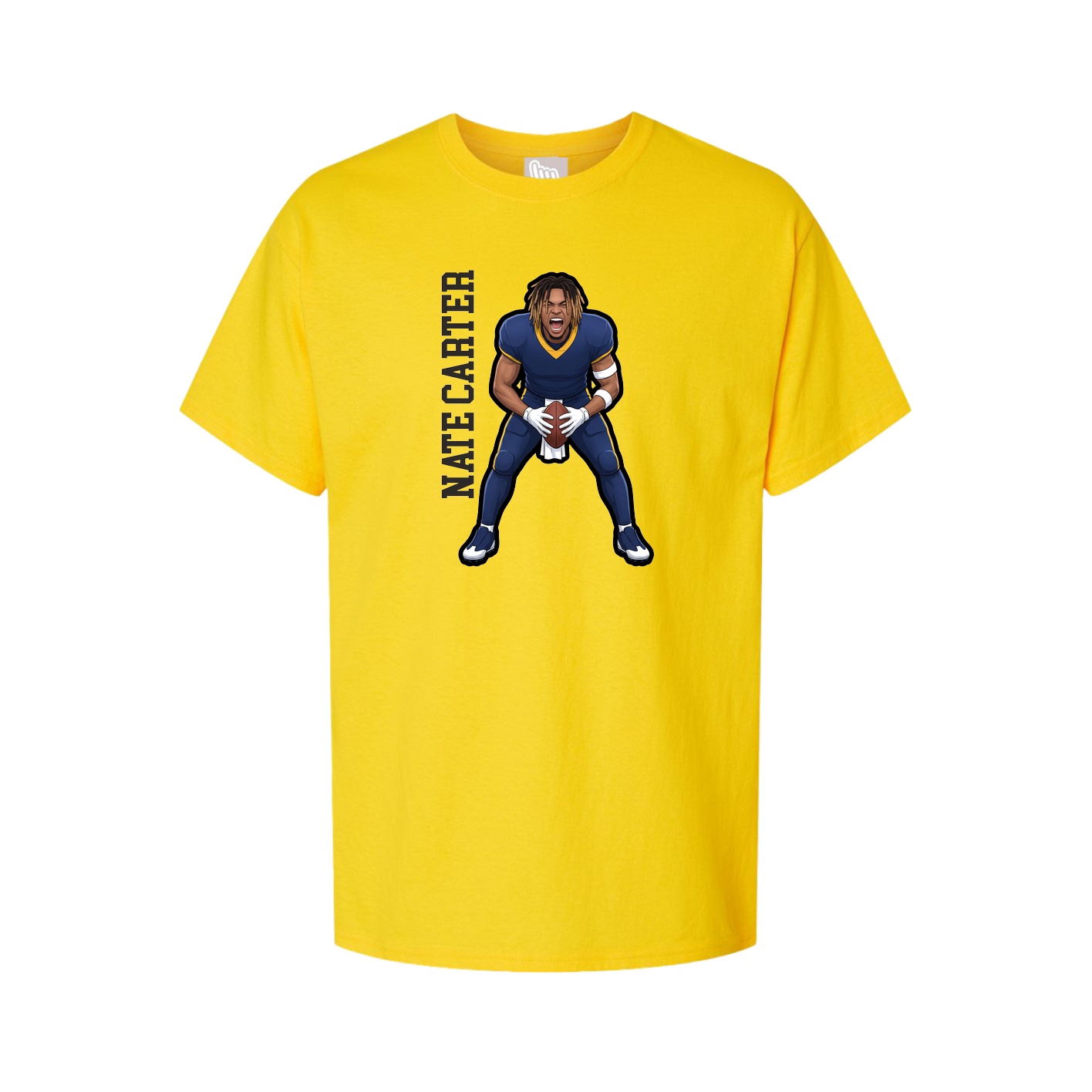 Tee — Name Vertical in Gold