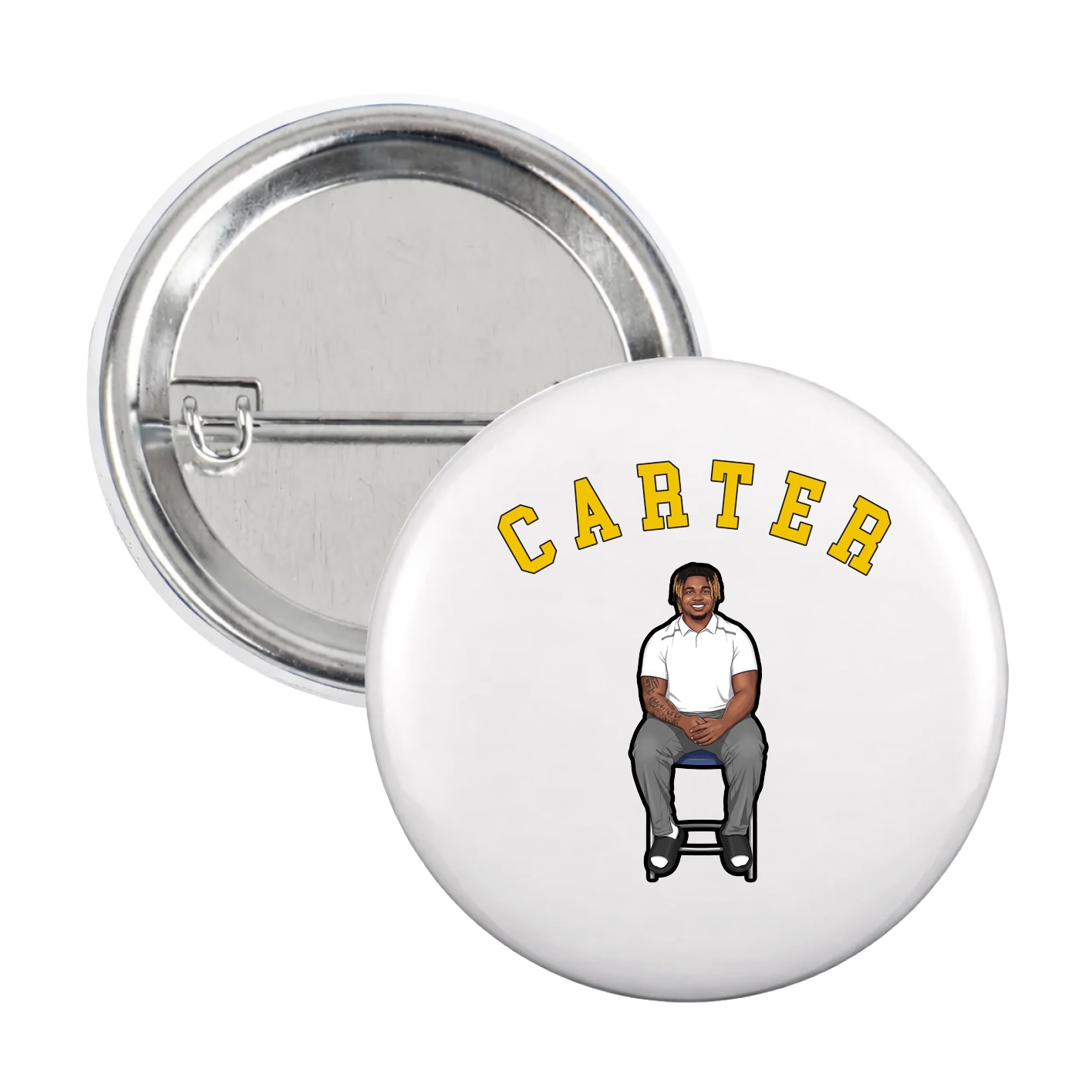 Game Day Button — Shirsey Arch in White