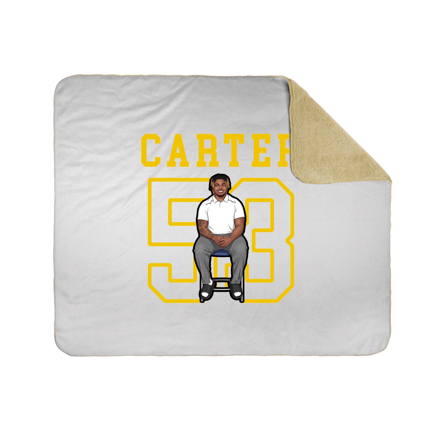 Throw Blanket — Shirsey in White