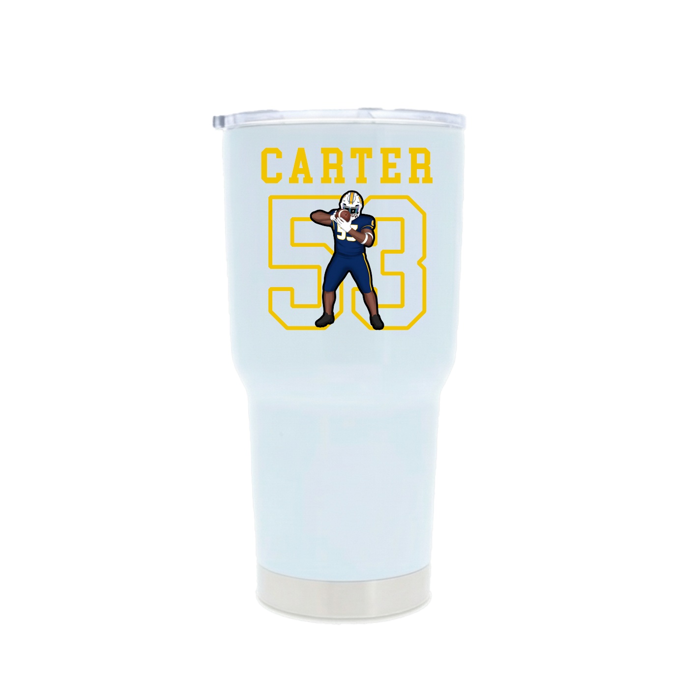 30oz Stainless Steel Tumbler — Shirsey in White