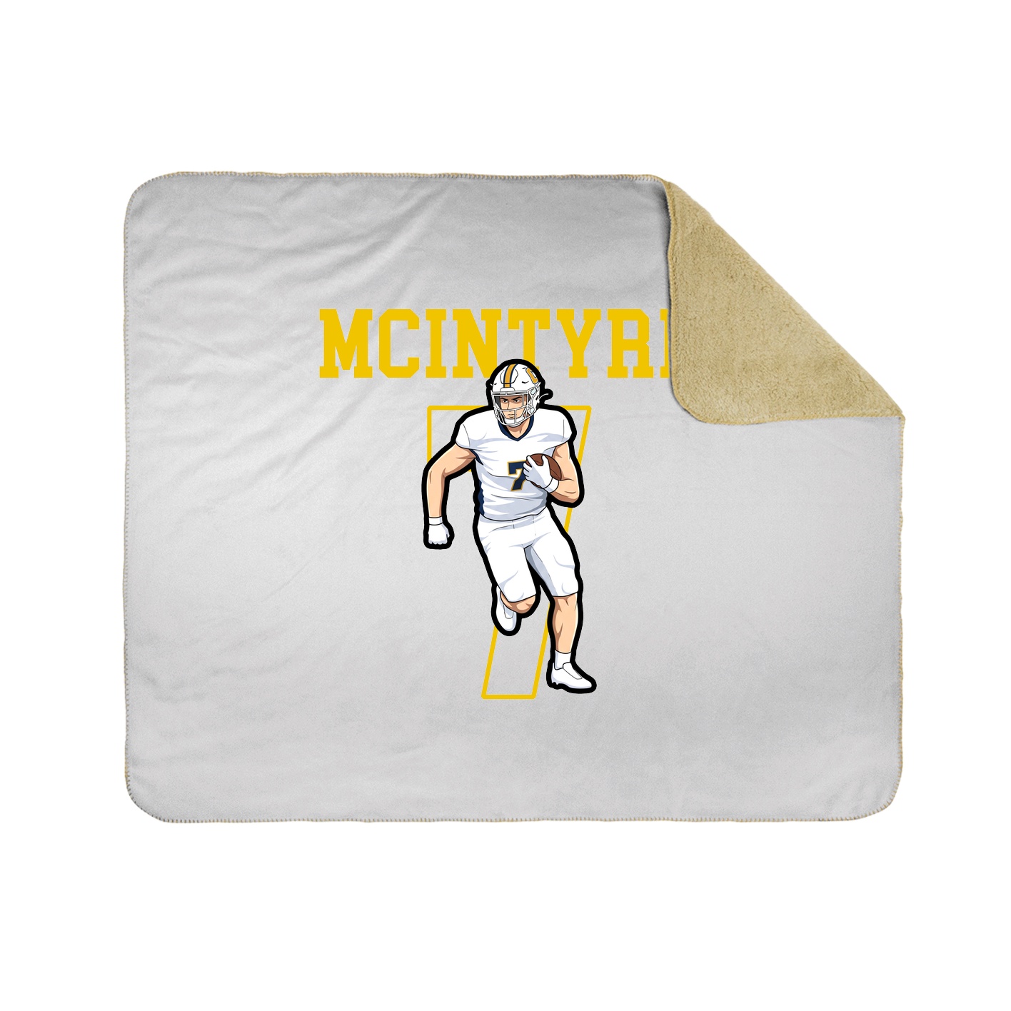 Throw Blanket — Shirsey in White