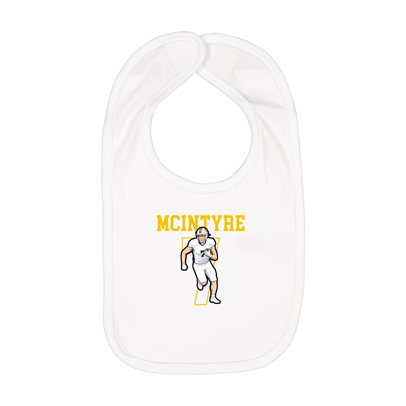 Infant Bib — Shirsey in White