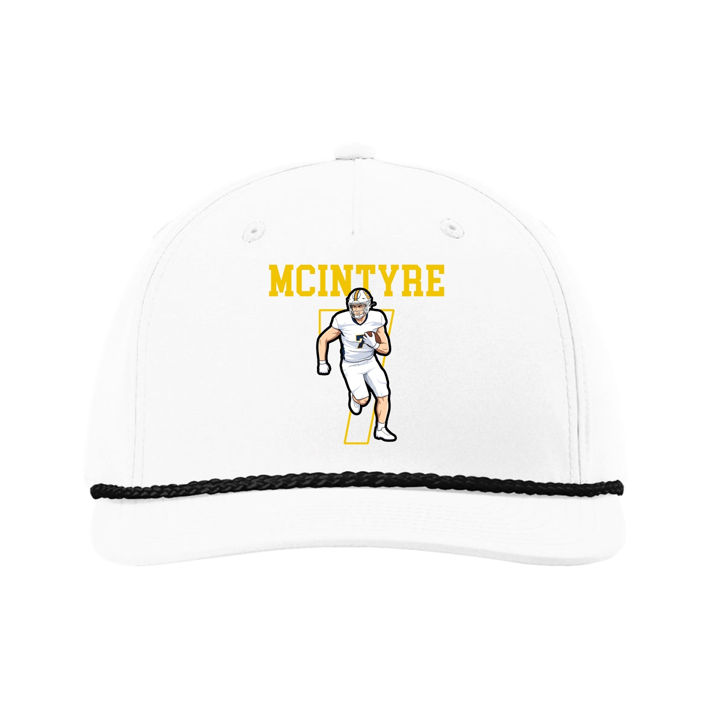 Five-Panel Classic Rope Cap — Shirsey in White