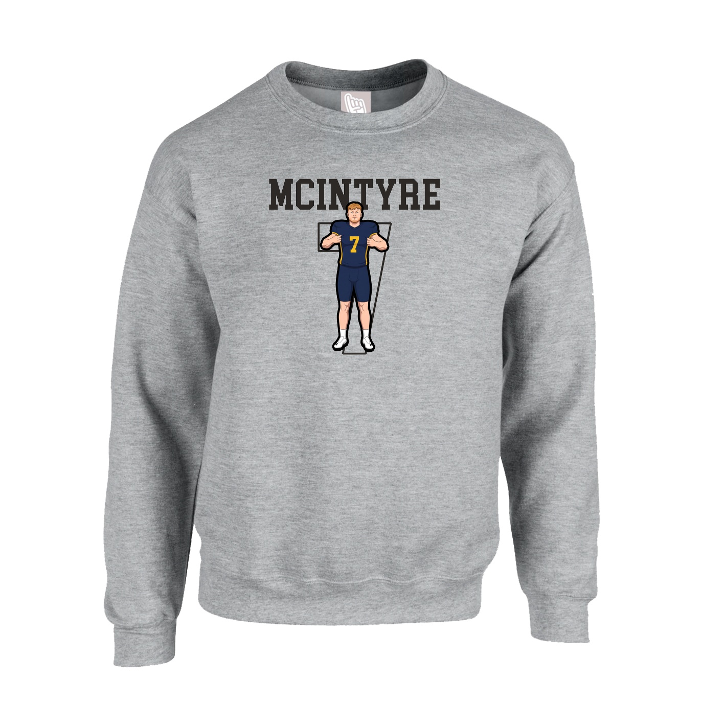 Fleece Crew — Shirsey in Grey