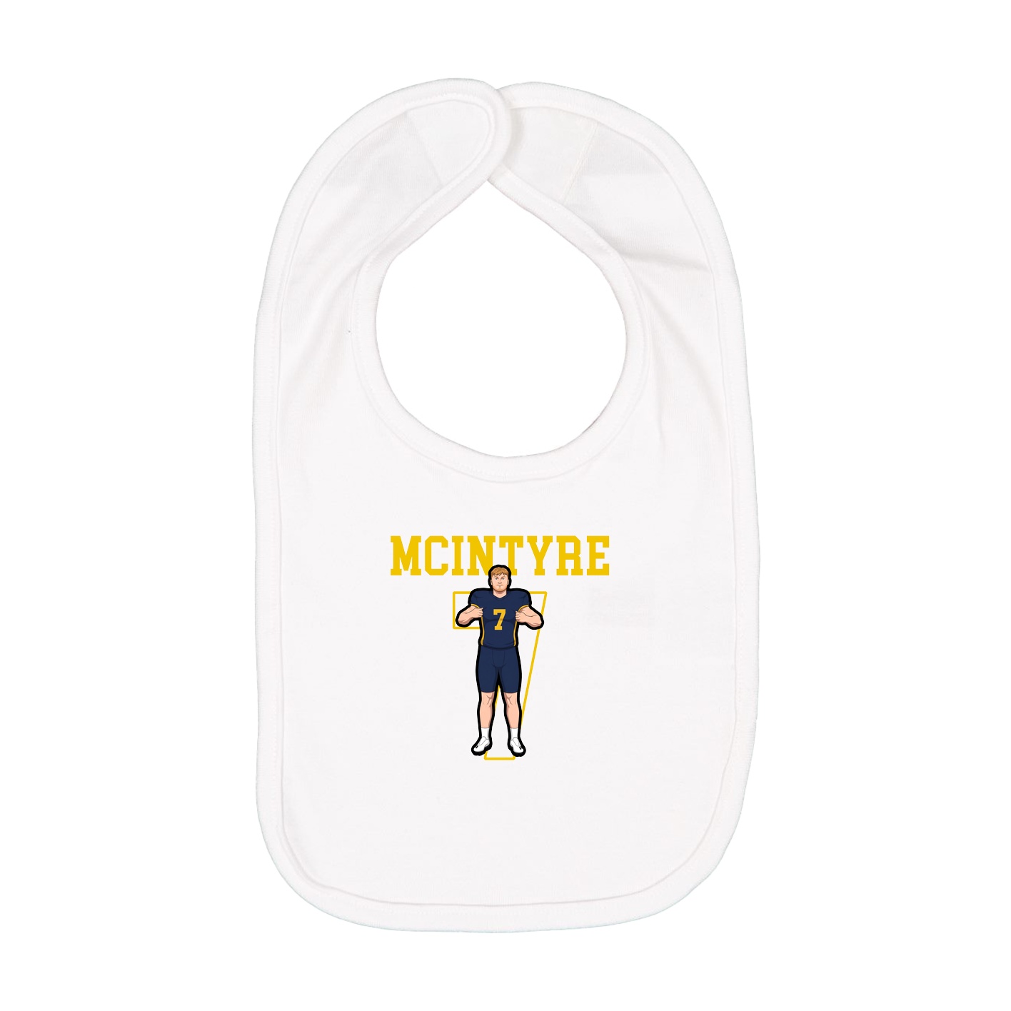 Infant Bib — Shirsey in White