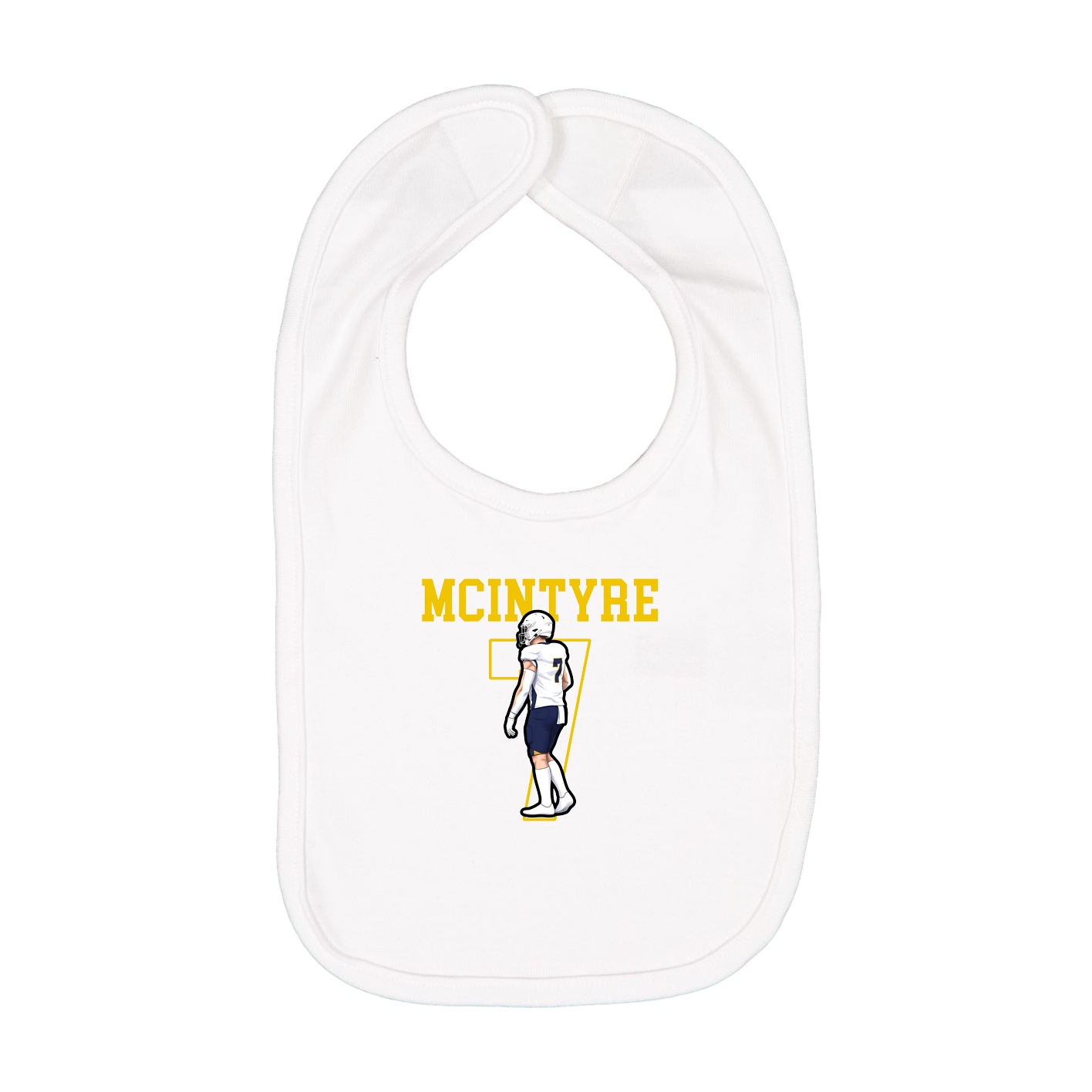 Infant Bib — Shirsey in White