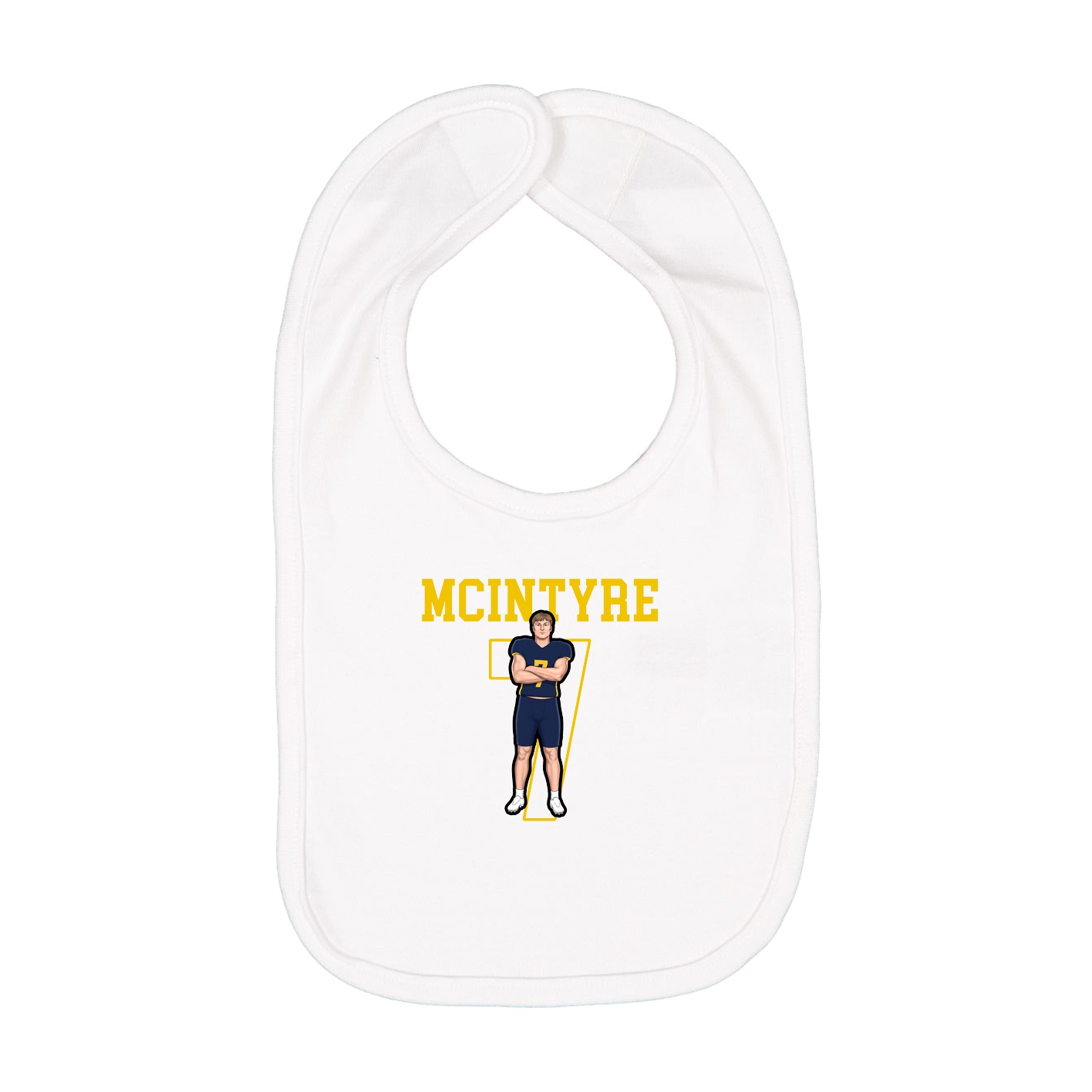 Infant Bib — Shirsey in White