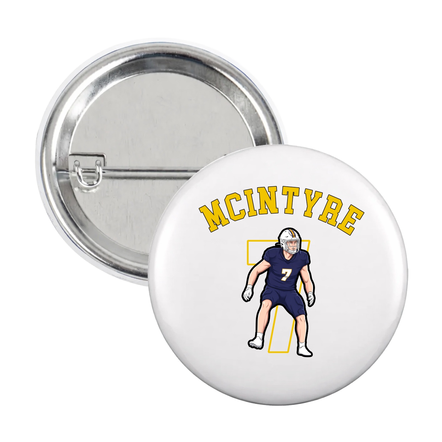 Game Day Button — Shirsey Arch in White