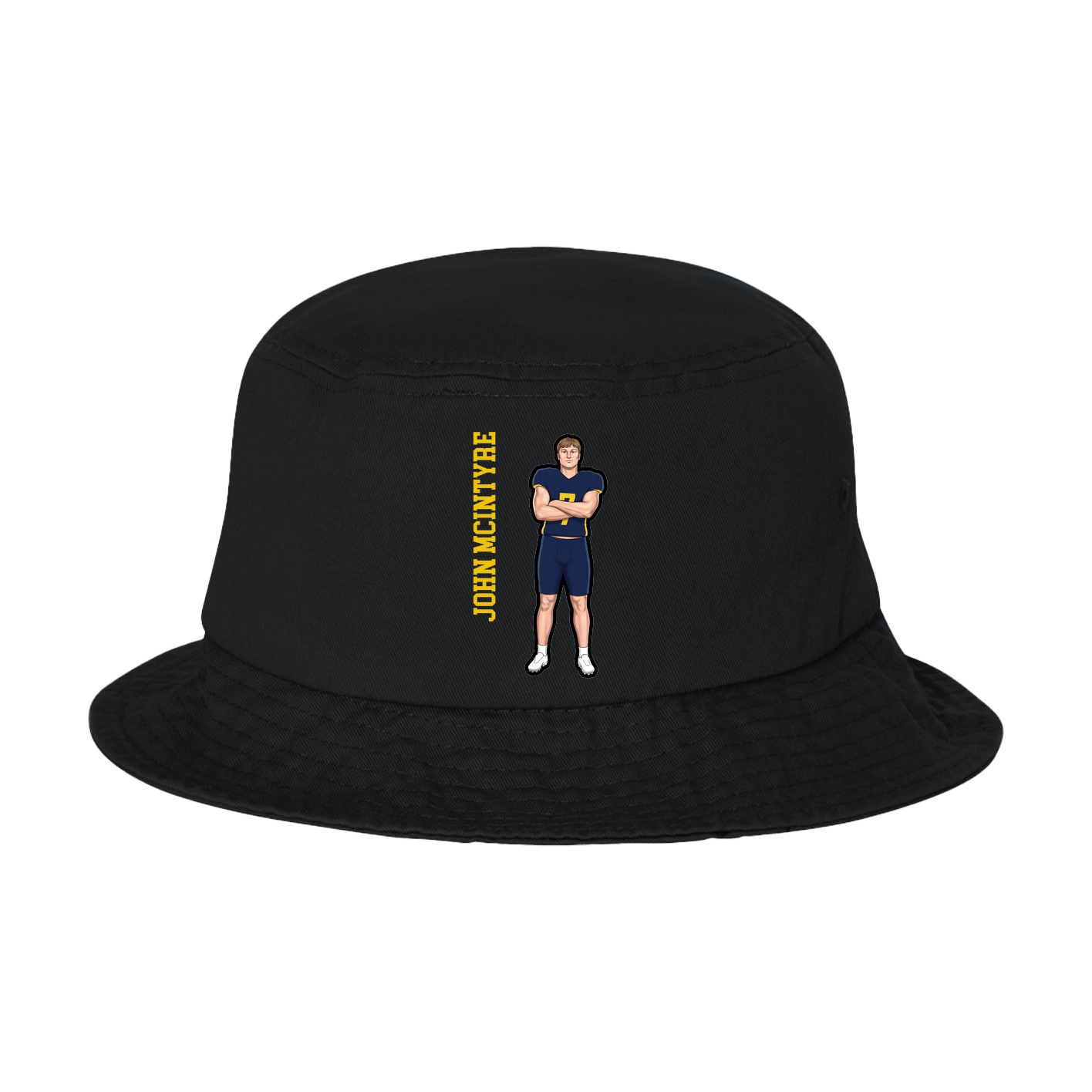 Bucket Cap — Name Vertical in Black