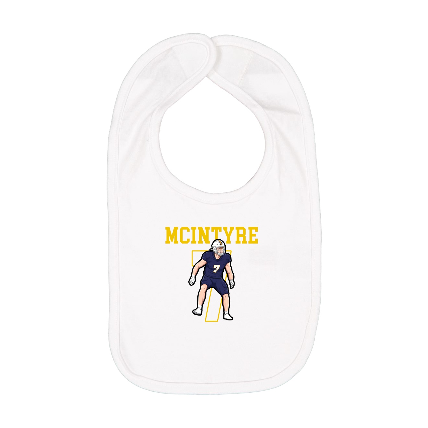 Infant Bib — Shirsey in White