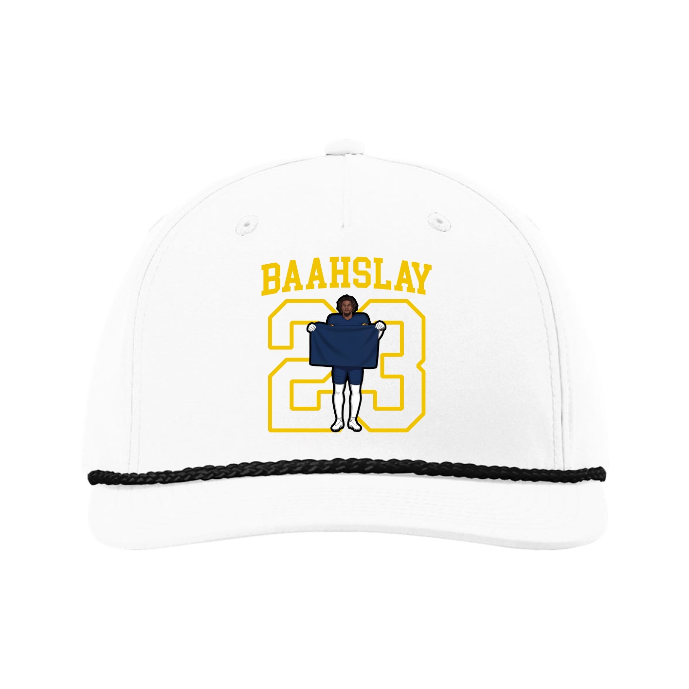 Five-Panel Classic Rope Cap — Shirsey in White