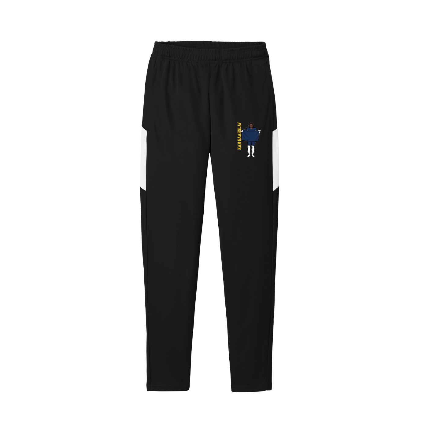 Team Travel Pant — Name Vertical in Black/White