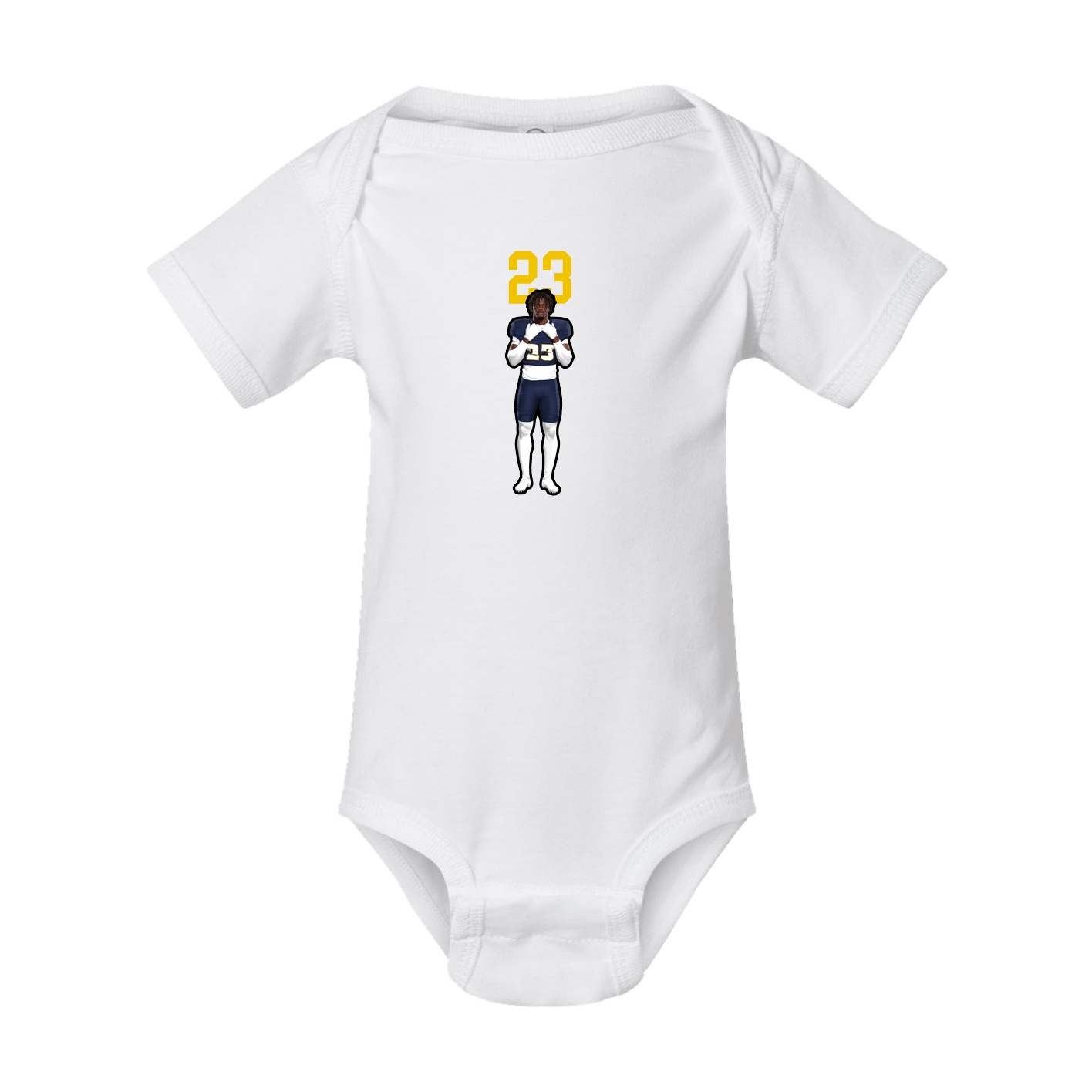 Baby Onesie — Number Top in White