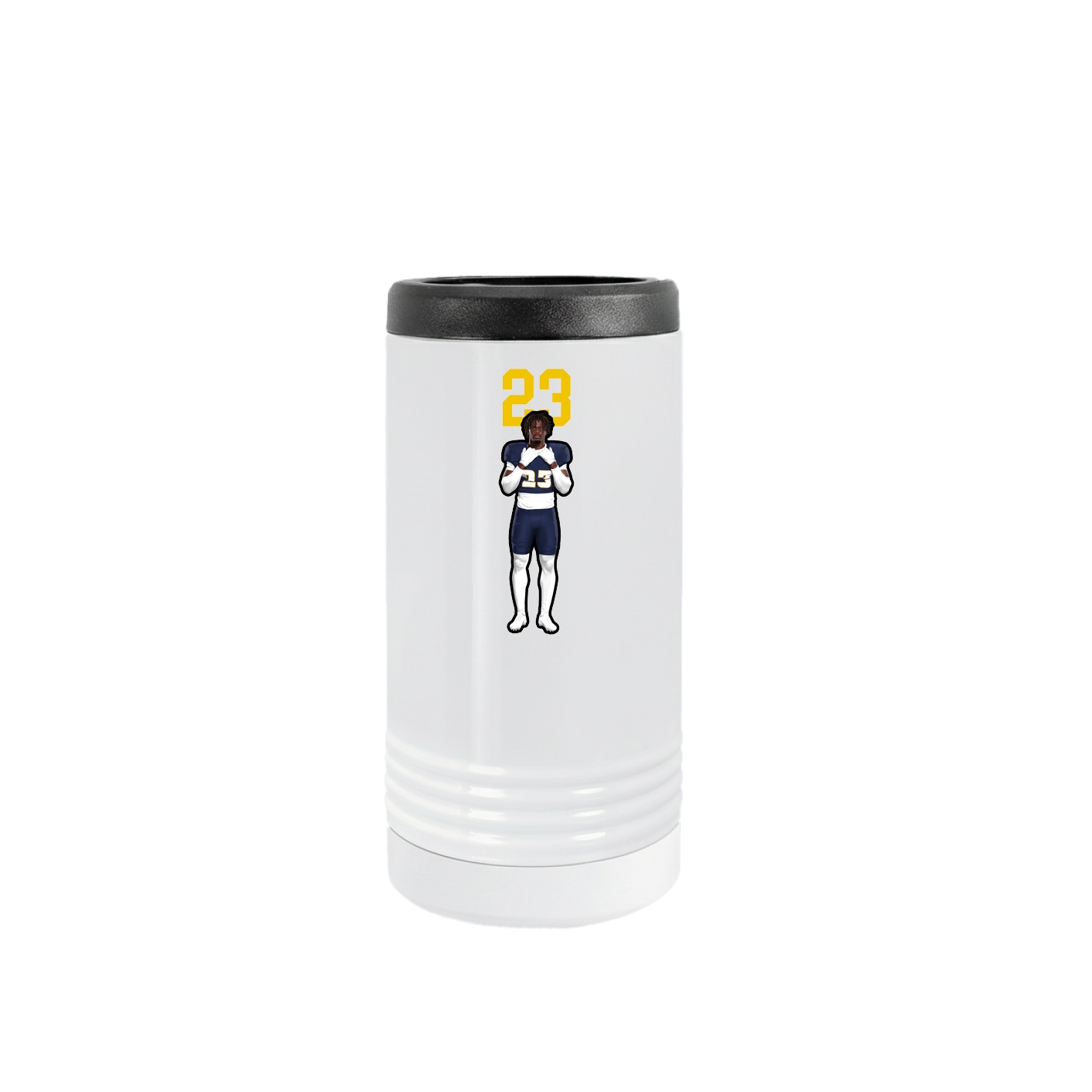 Slim Beverage Holder — Number Top in White