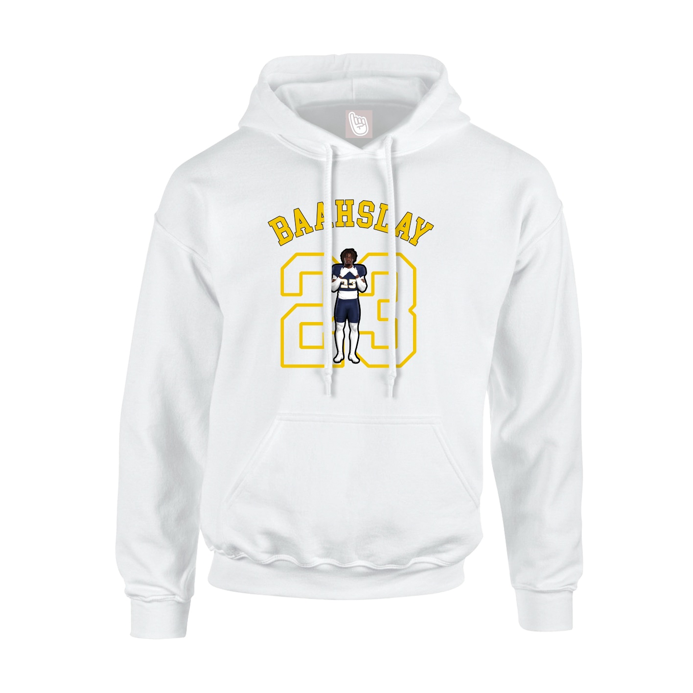 Youth Hoodie — Shirsey Arch in White