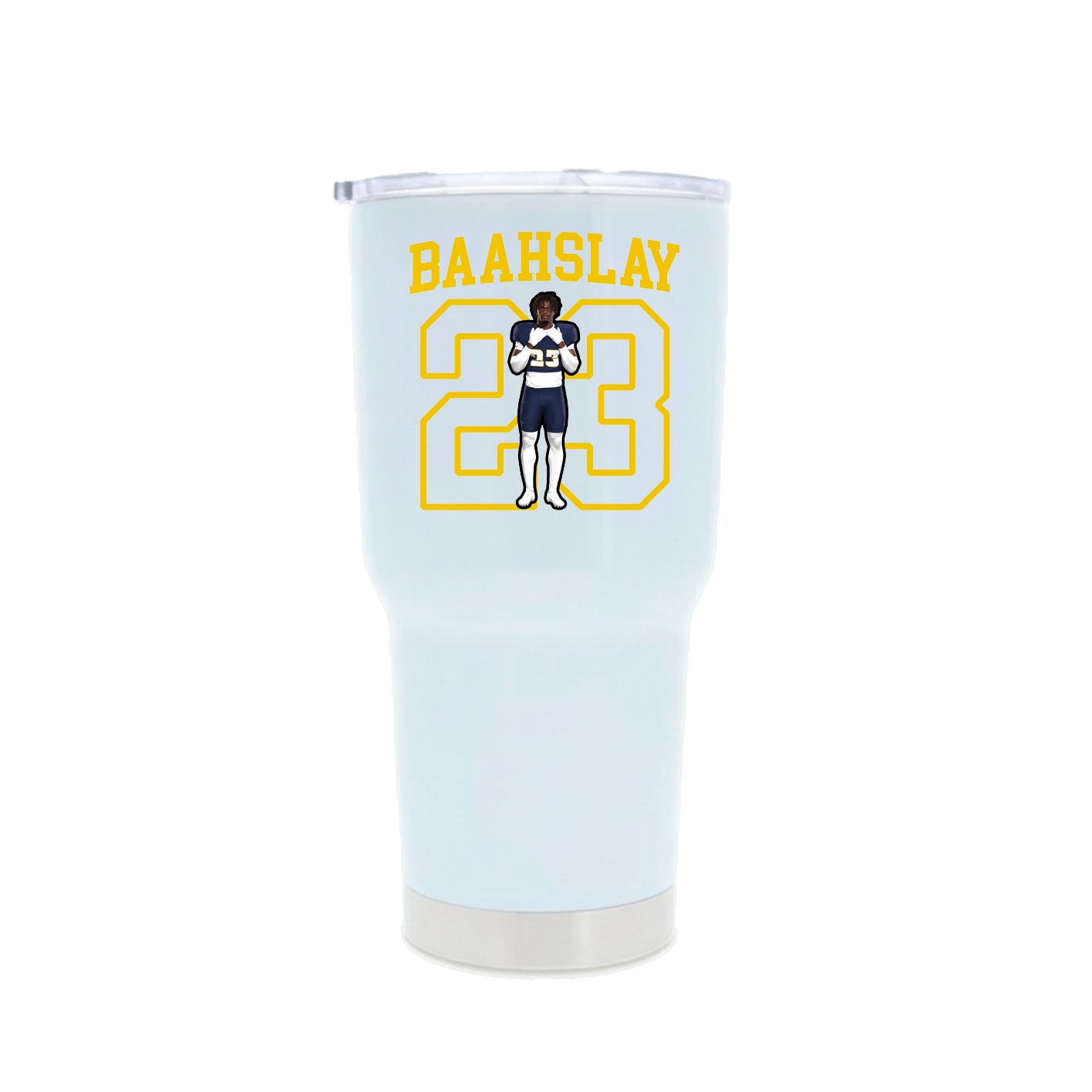 30oz Stainless Steel Tumbler — Shirsey in White