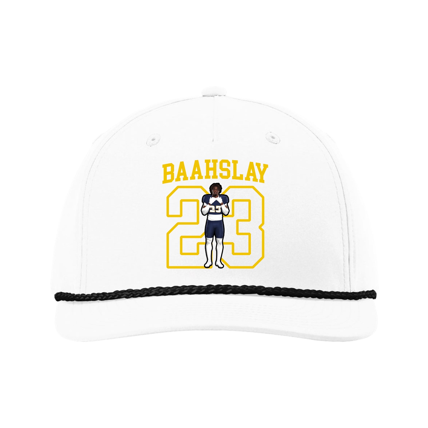 Five-Panel Classic Rope Cap — Shirsey in White