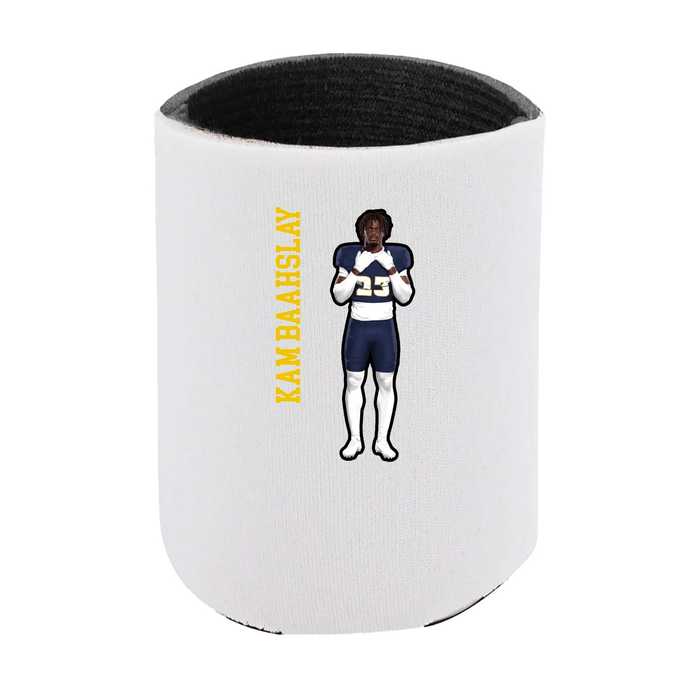 Can Holder — Name Vertical in White